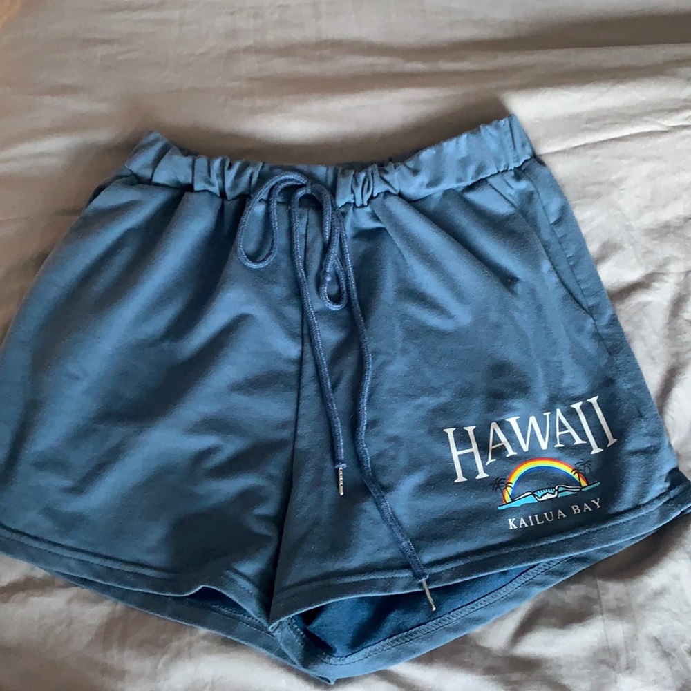 SHEIN hawaii sweat-shorts.